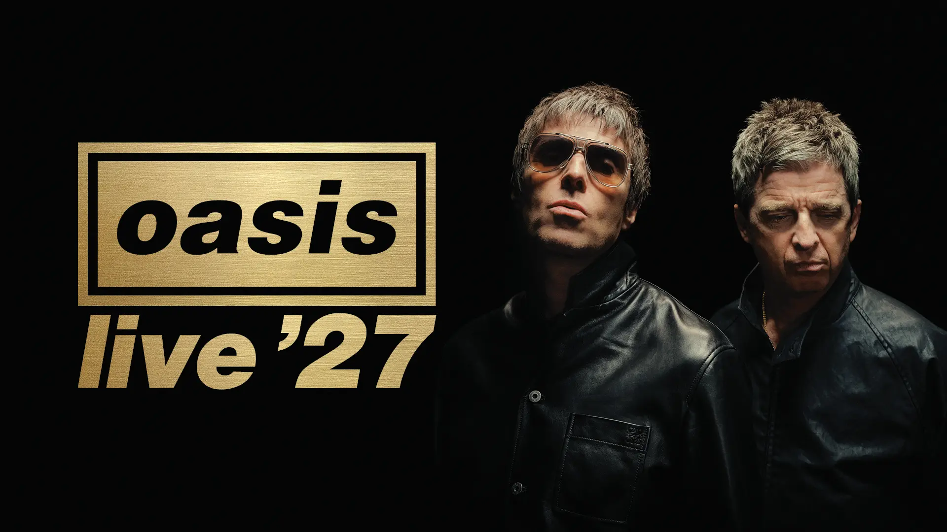 Liam and Noel Gallagher — Oasis Live ’27 artwork